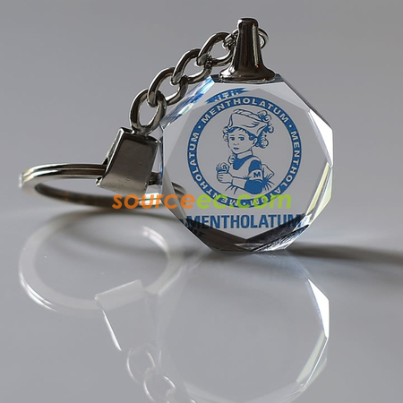 Customization LED Crystal Printing Key Chains Corporate Gifts