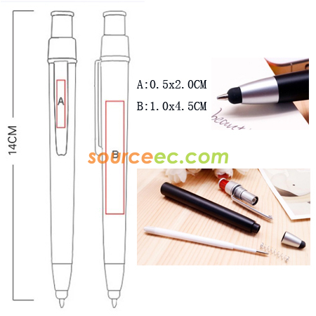 Customization Metal Pen with Stylus Corporate Gifts