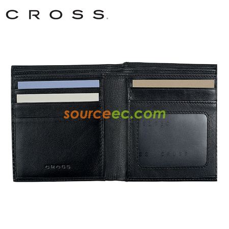 Customization Cross - Leather Bi-Fold ID Wallet Corporate Gifts