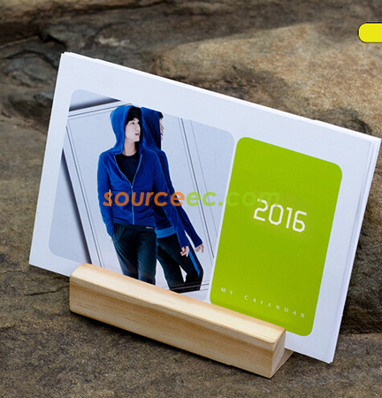 Customization Calendar with Wood Stand Corporate Gifts