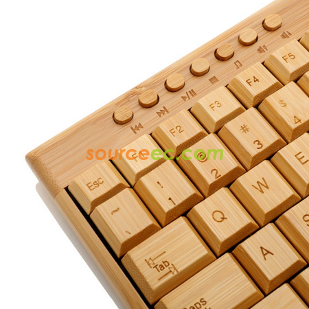 Customization Wireless Bamboo Keyboard Corporate Gifts