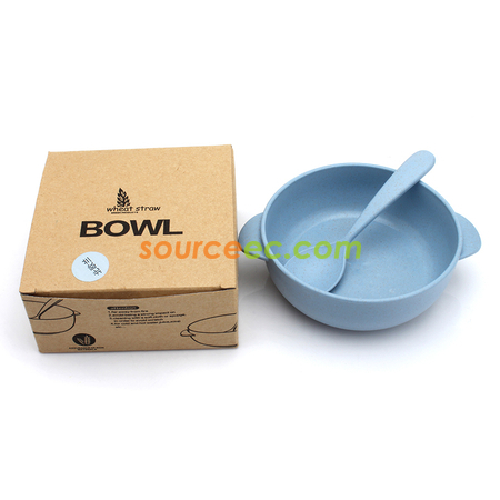 Customization Straw Bowl with Spoon Corporate Gifts