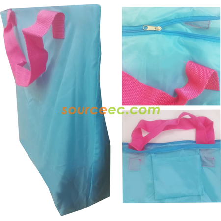 Customization Fold-able Shopping Bag with Zipper Corporate Gifts