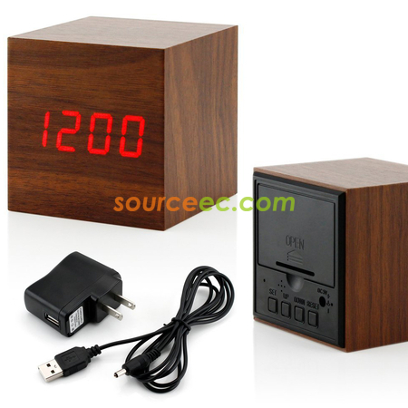 Customization Wooden Digital Alarm Clock Corporate Gifts