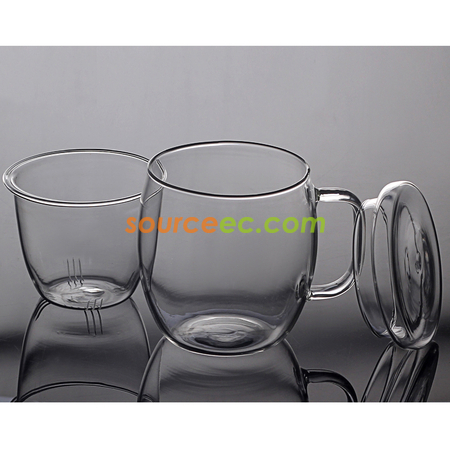 Customization Glass Cup with Infuser Corporate Gifts