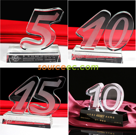 Customization Anniversary Crystal Trophy Corporate Gifts
