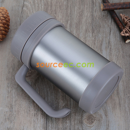 Customization 500ML Vacuum Stainless Steel Travel Mug with Handle Corporate Gifts