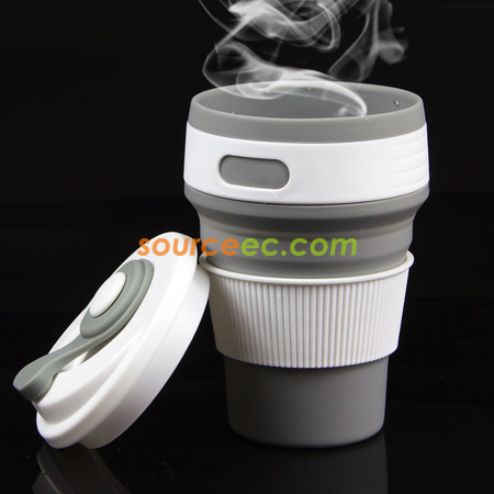 Customization 350ML Silicone Collapsible Coffee Cup Corporate Gifts