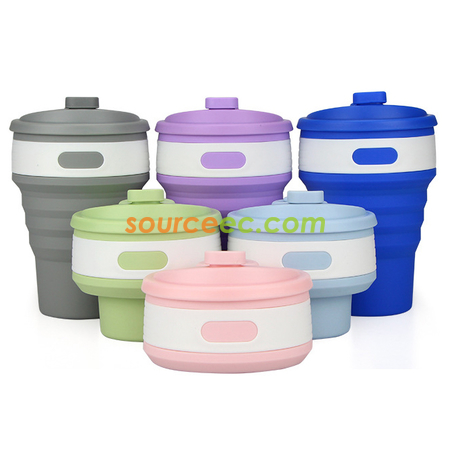 Customization 350ML Silicone Collapsible Coffee Cup Corporate Gifts