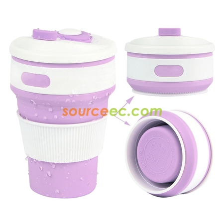 Customization 350ML Silicone Collapsible Coffee Cup Corporate Gifts