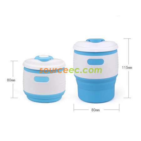 Customization 350ML Silicone Collapsible Coffee Cup Corporate Gifts
