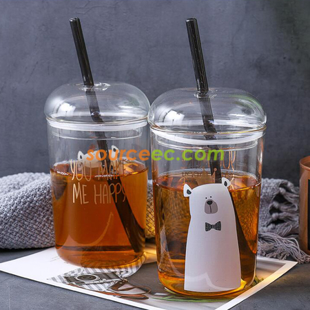 Customization 550MLStraw Glass Corporate Gifts