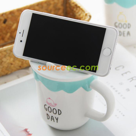 Customization Mobile Phone Holder Ceramic Cup Corporate Gifts