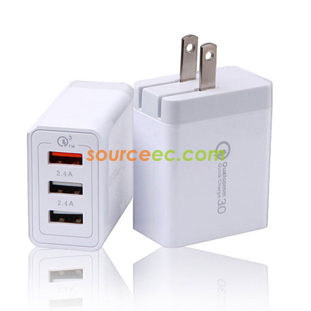 Customization Three-USB Travel Adapter Corporate Gifts