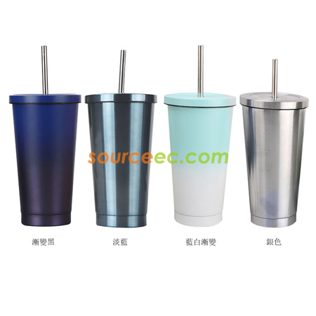 Customization 500ML Stainless Steel Coffee Thermos with Straw Corporate Gifts