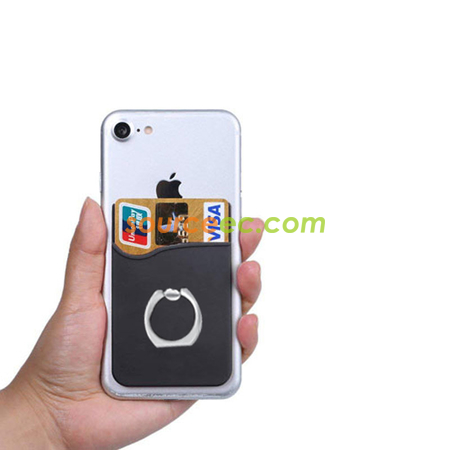 Customization Silicone Phone Wallet with Ring Corporate Gifts