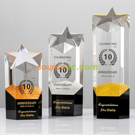 Customization Custom Star Trophy Corporate Gifts