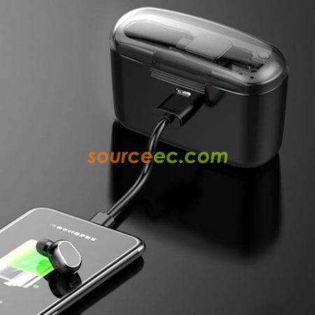 Customization Portable Earphone with Portable Charging (2200mAh) Corporate Gifts