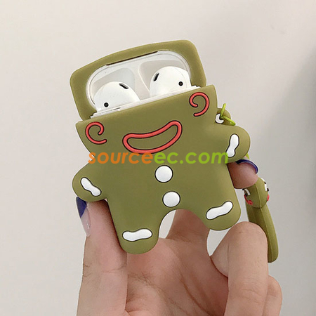 Customization Gingerbread Man AirPods Silicone Headphone Case Corporate Gifts