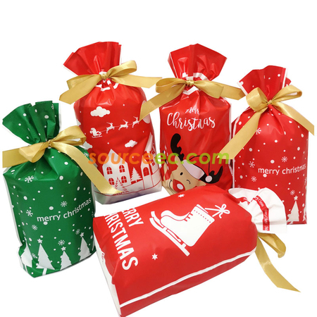 Christmas Drawstring Gift Bags