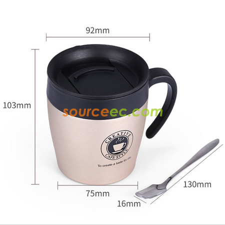 Customization 330ML Stainless Steel Mug with Handle Corporate Gifts