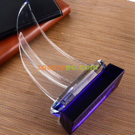 Customization Sailboat Crystal Trophy  Corporate Gifts
