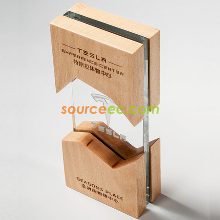 Customization Wooden Crystal Trophy Corporate Gifts