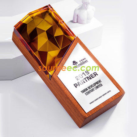 Customization Wooden Crystal Trophy Corporate Gifts