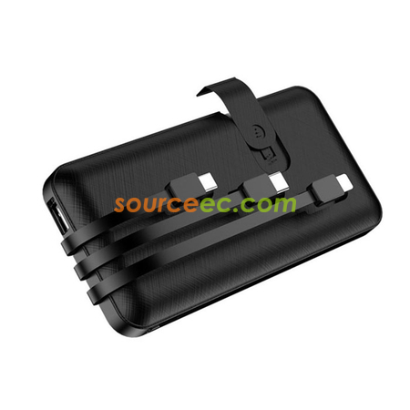 Customization 10000mAh Power Bank with In-Built Type C / Micro / Lightning Corporate Gifts
