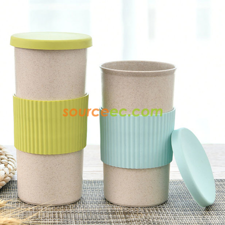 Customization 350ML Wheat Straw Coffee Cup Corporate Gifts