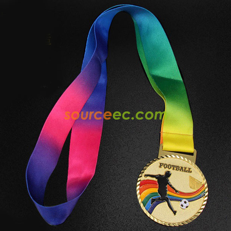 Customization Colorful Football Medal Corporate Gifts