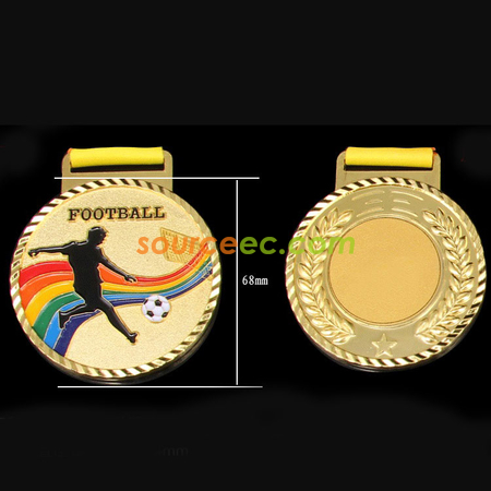 Customization Colorful Football Medal Corporate Gifts