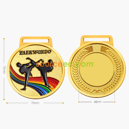 Customization Colorful Taekwondo Medal Corporate Gifts