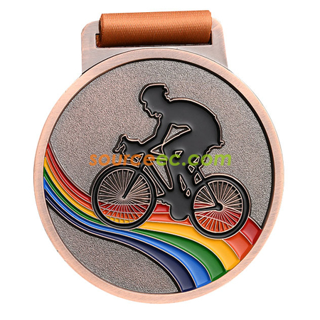 Customization Colorful Cycling Medal Corporate Gifts
