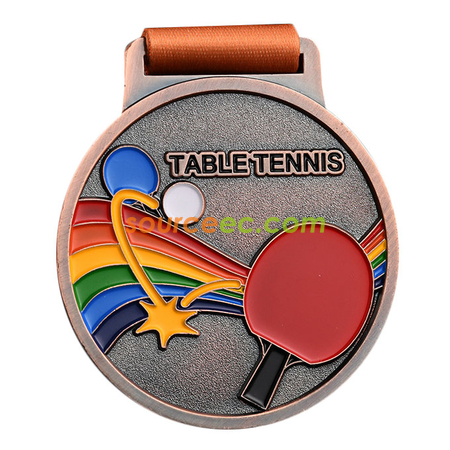 Customization Colorful Table Tennis Medal Corporate Gifts
