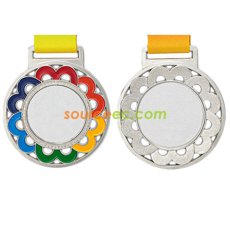 Customization Colorful Flower Medal Corporate Gifts