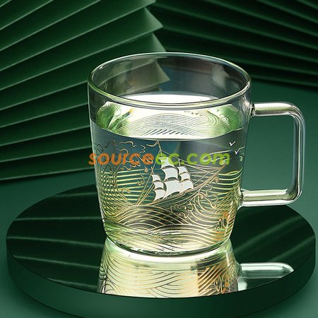 Customization Sailing Glass Mug Corporate Gifts