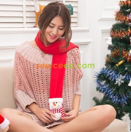 Customization Christmas warm scarf Corporate Gifts