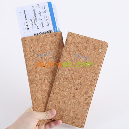 Customization Pu Cork Passport Cover Corporate Gifts