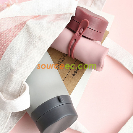Customization Silicone Folding Water Bottle Corporate Gifts