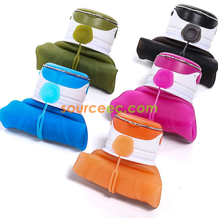 Customization LED Silicone Folding Water Bottle Corporate Gifts