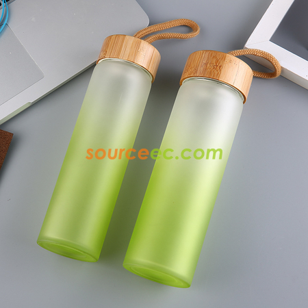 Customization Bamboo Covered Glass Corporate Gifts