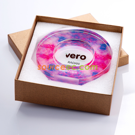 Customization Symphony Round Crystal Trophy Corporate Gifts