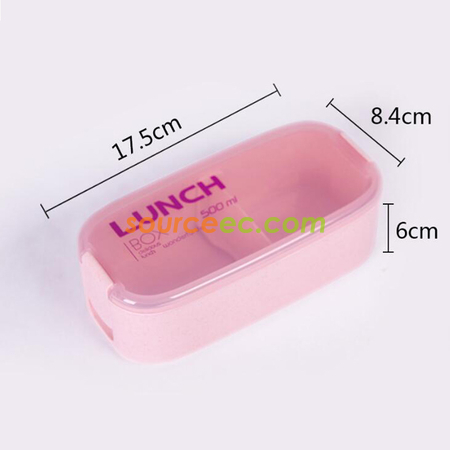 Customization Wheat Straw Lunch Box Corporate Gifts