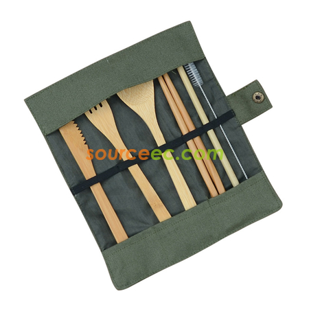Customization Eco-friendly Tableware with Cotton Bag Corporate Gifts