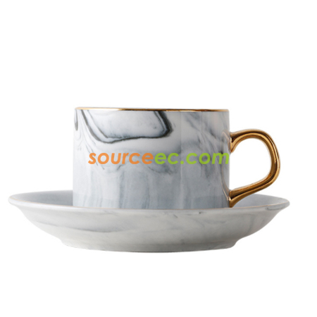 Customization Marble Pattern Ceramic Cup Corporate Gifts