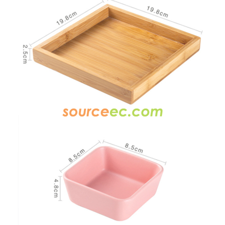 Customization Square Snack Plate Corporate Gifts