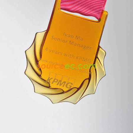 Customization Glass Medal Corporate Gifts