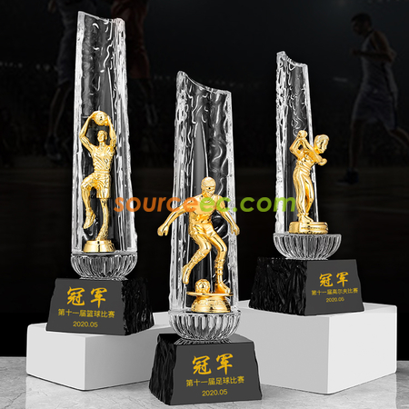 Customization Competition Resin Crystal Trophy Corporate Gifts