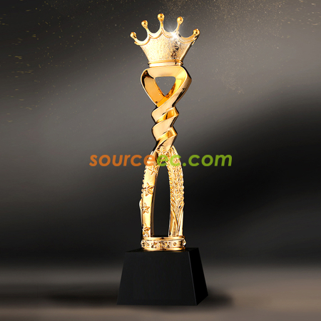 Honor Gold Silver And Bronze Crown Trophy